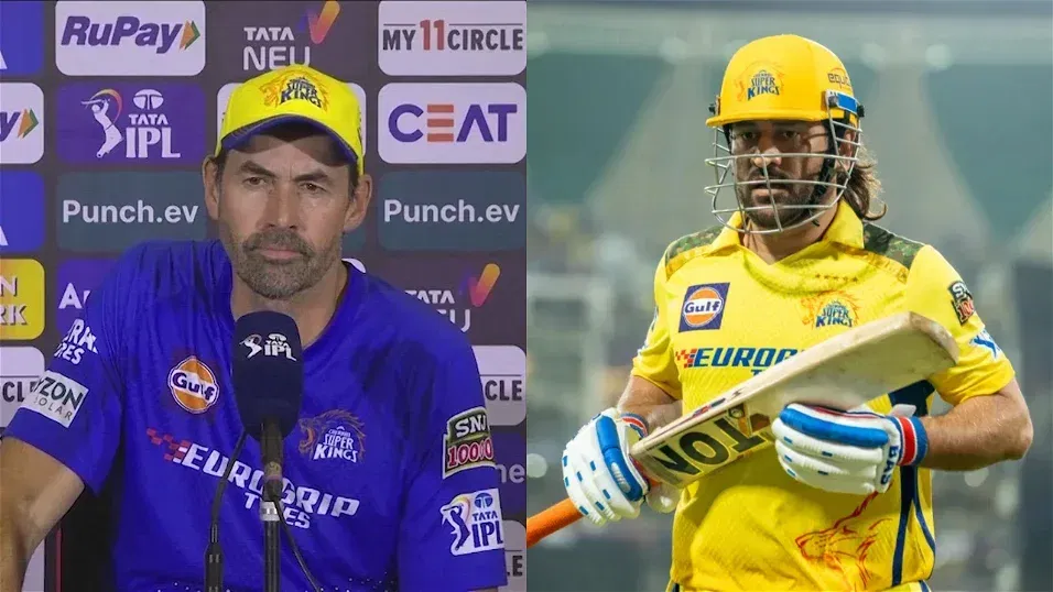 Stephen Fleming and MS Dhoni