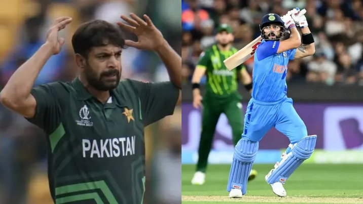 Haris Rauf and Virat Kohli
