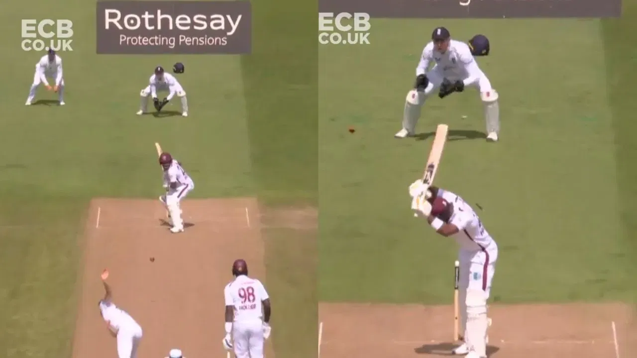 Watch: Kavem Hodge misjudges one to lose his off-stump