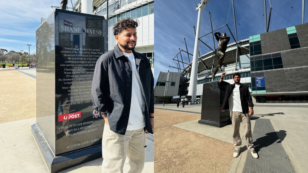 Kuldeep Yadav and Shane Warne