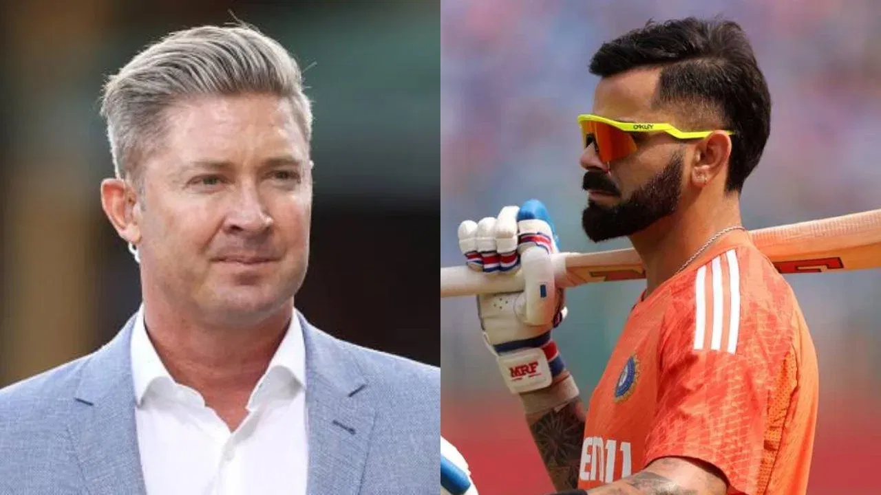 Michael Clarke and Virat Kohli