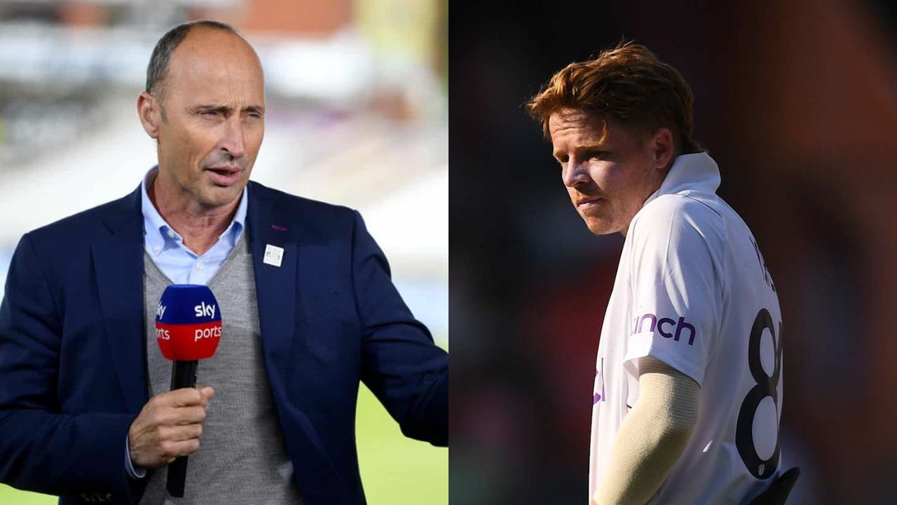 Nasser Hussain and Ollie Pope