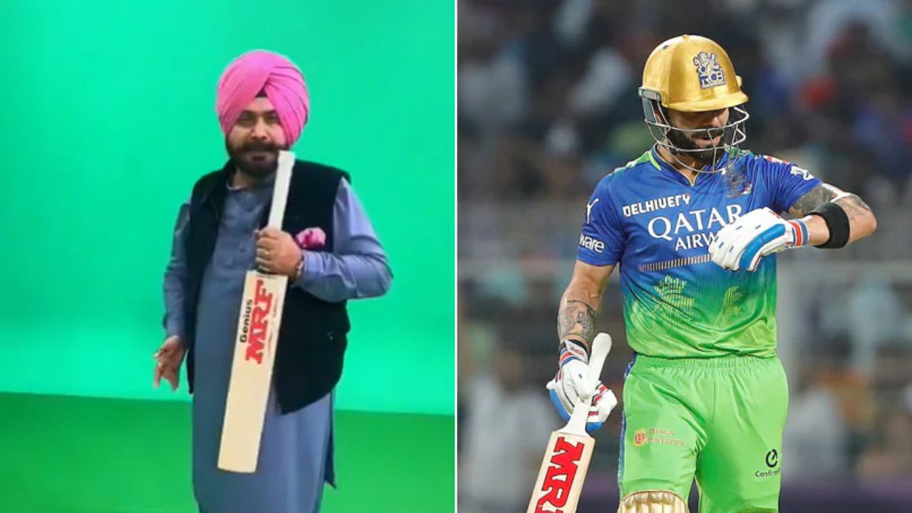 Navjot Singh Sidhu and Virat Kohli