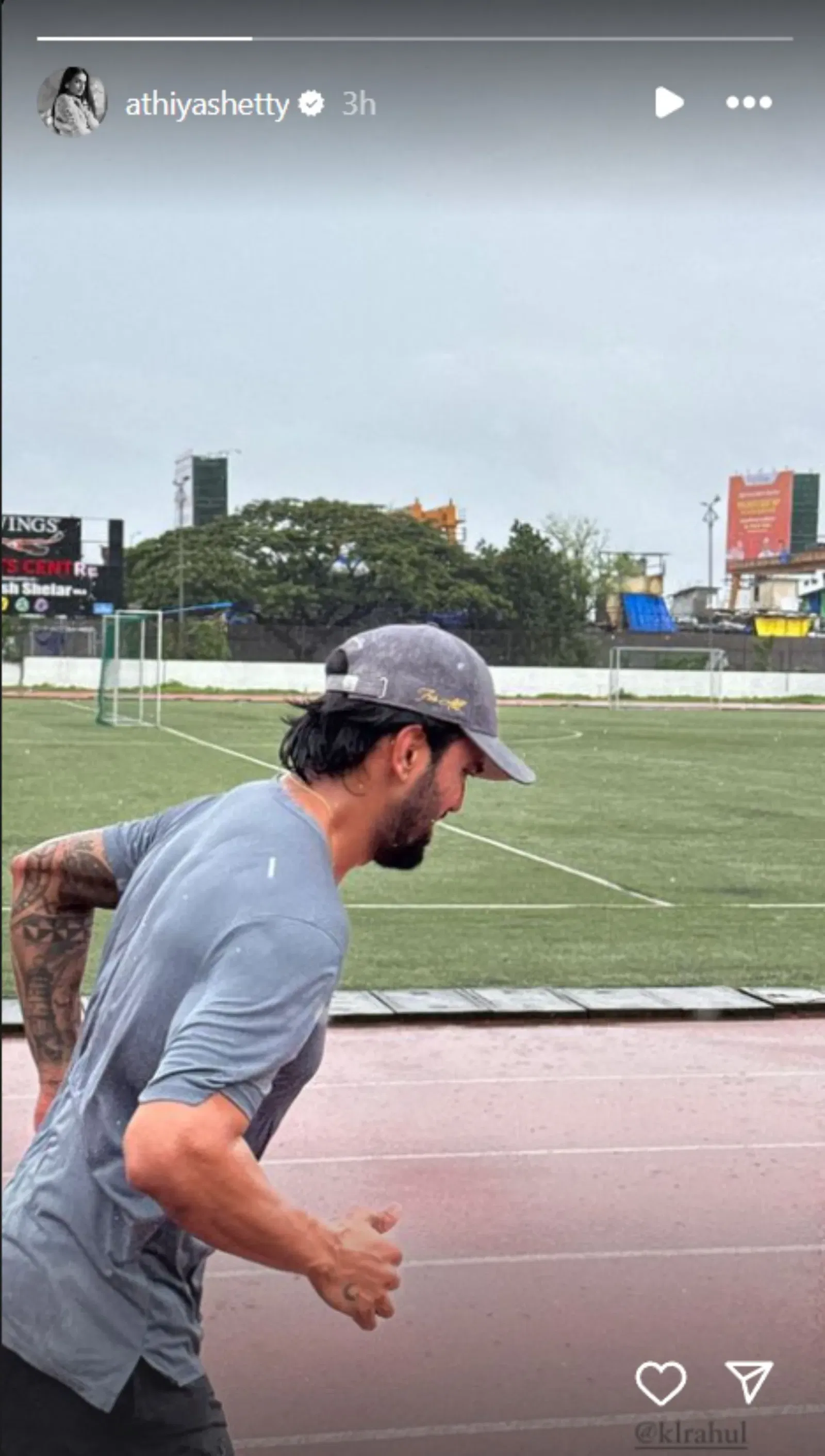 KL Rahul training 