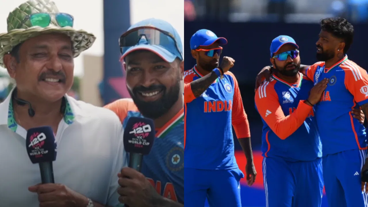 Ravi Shastri and Hardik Pandya-Rohit Sharma