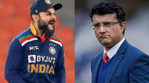 Sourav Ganguly and Virat Kohli