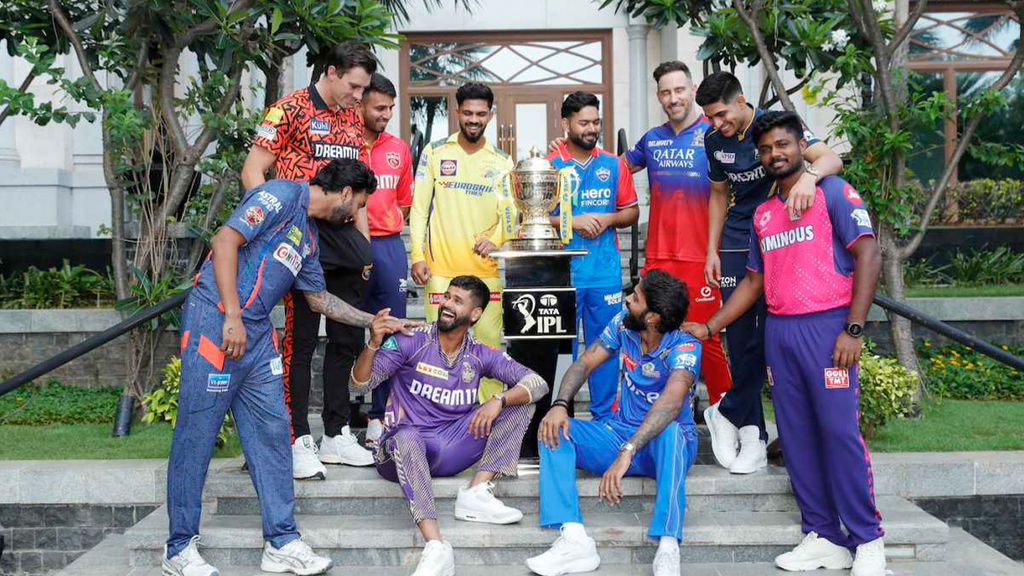 The IPL Captains Strike A Pose In Chennai On The Eve Of The 2024 Season Opener