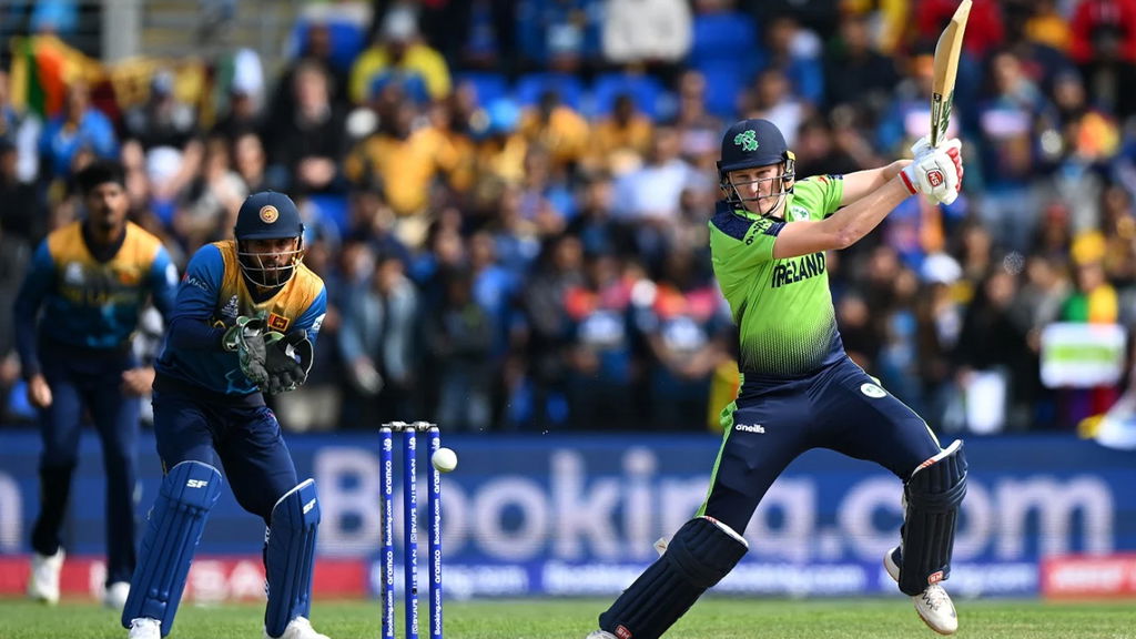 Harry Tector Slaps A Boundary Through The Off Side