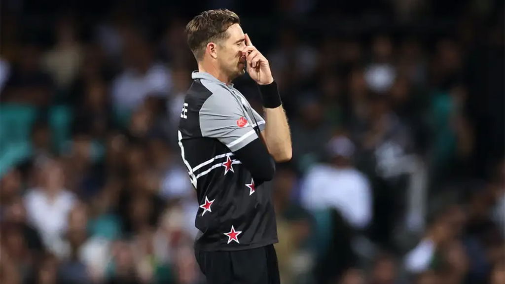 A Frustrated Tim Southee Expresses Disappointment