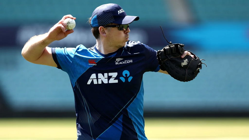 Michael Bracewell In The Middle Of A Fielding Drill
