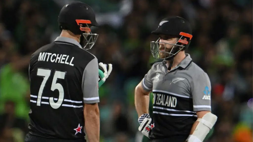 Daryl Mitchell And Kane Williamson Put The Innings On Track After The Early Loss Of Wickets