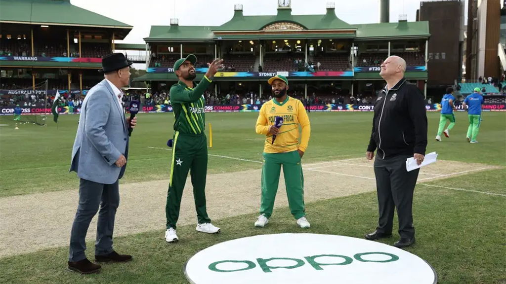Babar Azam And Temba Bavuma Pictured At The Toss