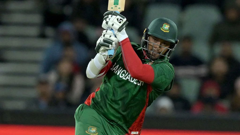 Shakib Al Hasan Thrashes The Ball Down The Ground