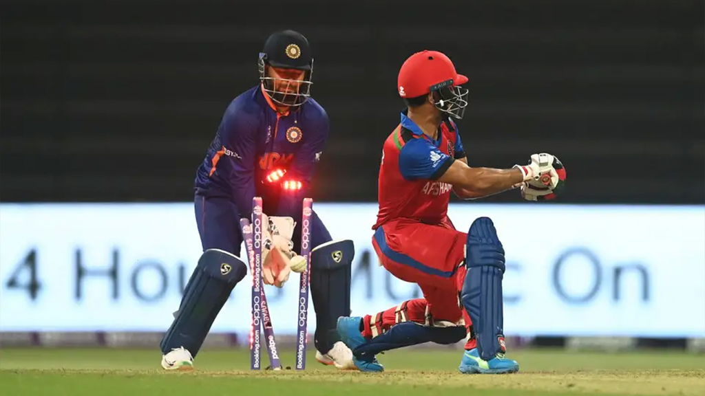 Najibullah Zadran Is Bowled By R Ashwin