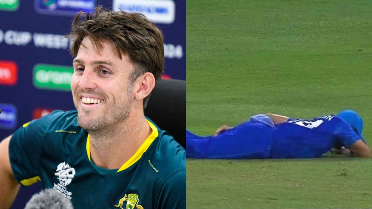 Mitchell Marsh and Gulbadin Naib