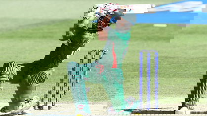 Najmul Hossain Shanto accelerated after getting to his half century