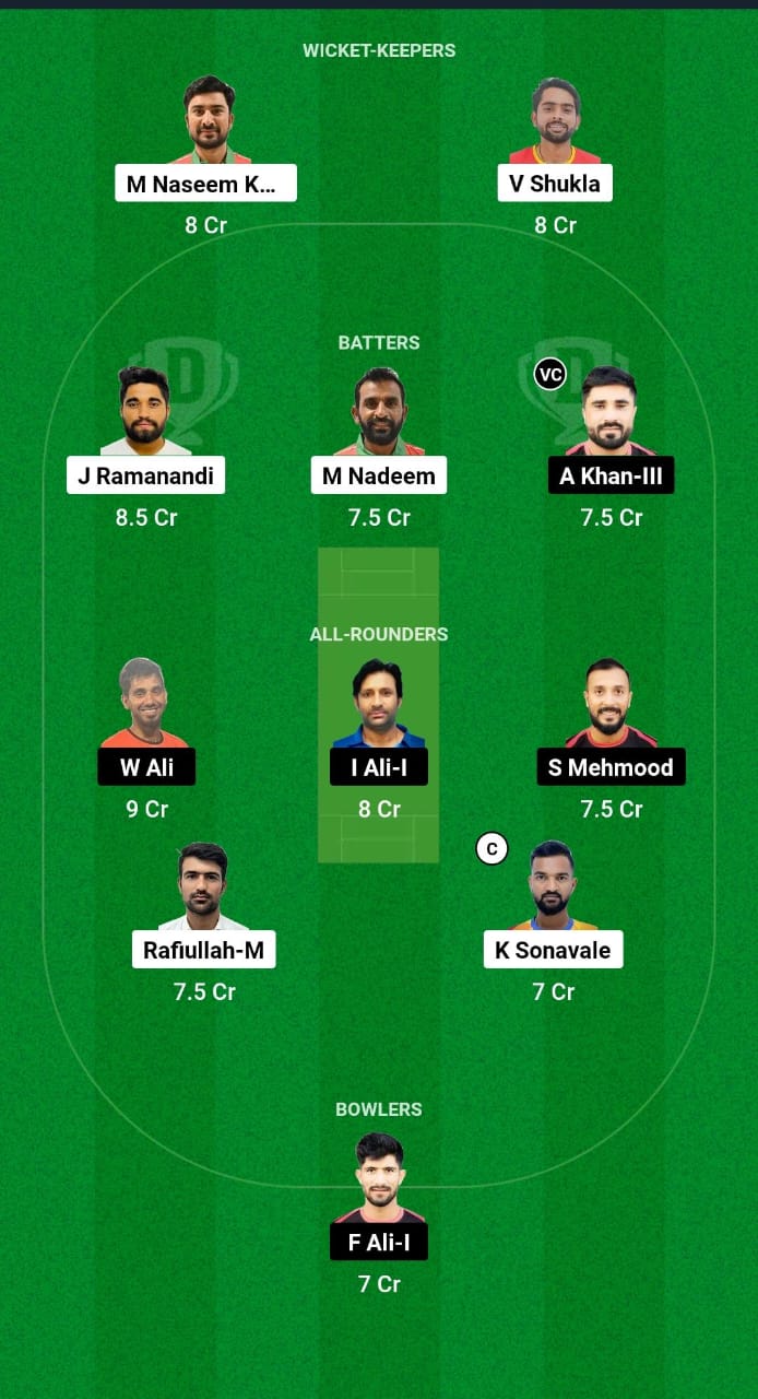 ROS vs RC Dream11 Prediction Fantasy Cricket Tips Dream11 Team Oman D10 League 2024 