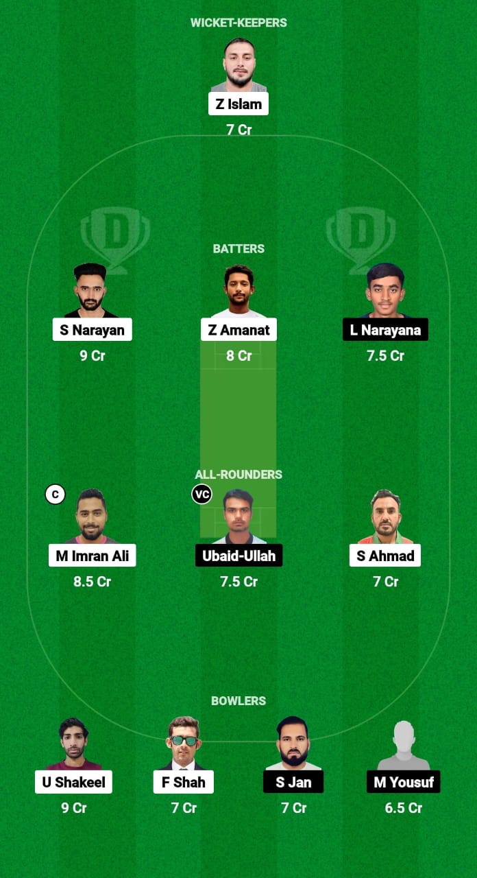 YSG vs MAT Dream11 Prediction Fantasy Cricket Tips Dream11 Team Oman D10 League 2024 