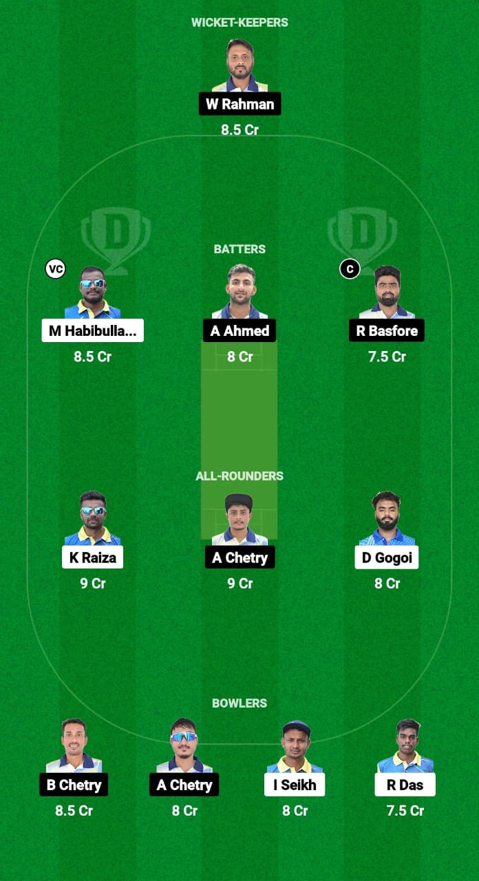 NSC vs RRC Dream11 Prediction Fantasy Cricket Tips Dream11 Team Assam T20 Pride Cup 2024 