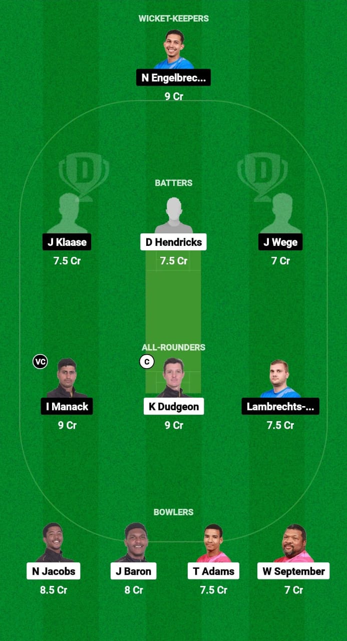 PR vs WCB Dream11 Prediction Fantasy Cricket Tips Dream11 Team South Africa Boland T10 League 2024 