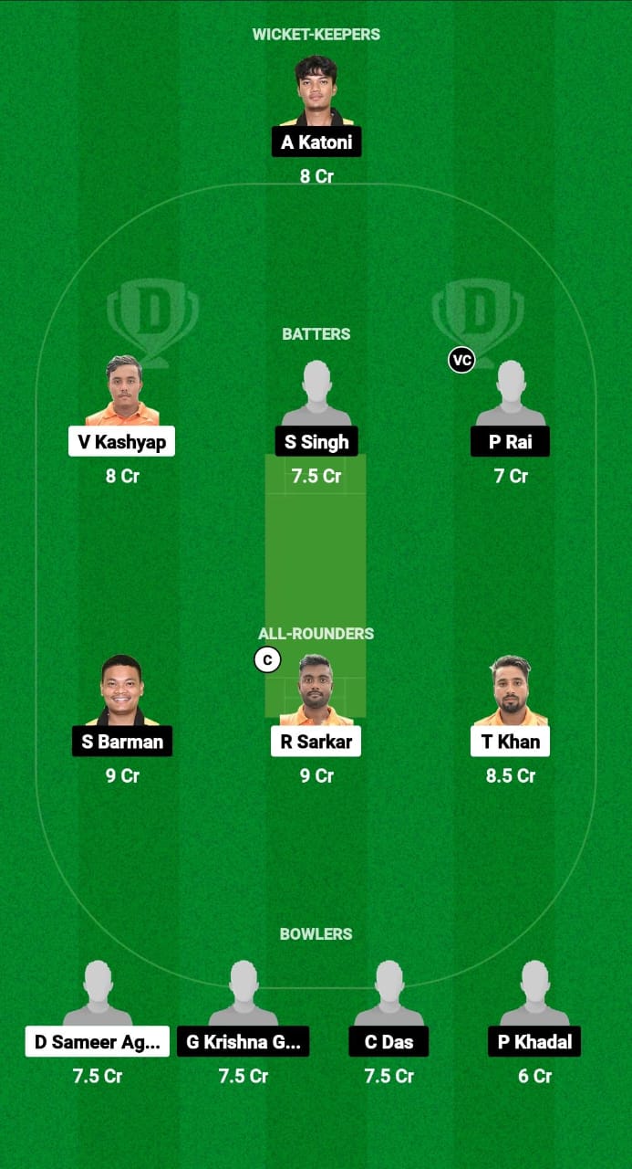 AC vs CCC Dream11 Prediction Fantasy Cricket Tips Dream11 Team Assam T20 Pride Cup 2024 