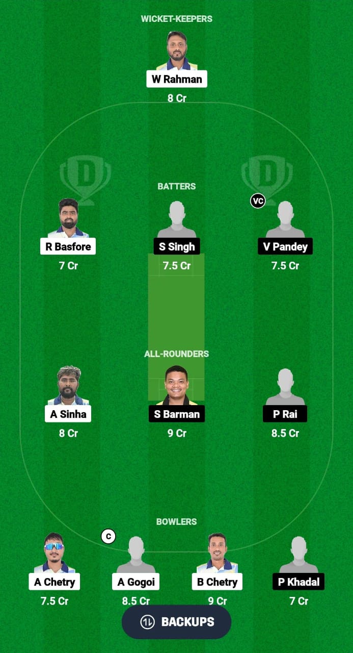 RRC vs CCC Dream11 Prediction Fantasy Cricket Tips Dream11 Team Assam T20 Pride Cup 2024 