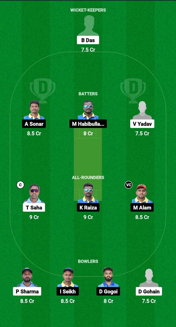 BCC vs NSC Dream11 Prediction Fantasy Cricket Tips Dream11 Team Assam T20 Pride Cup 2024 