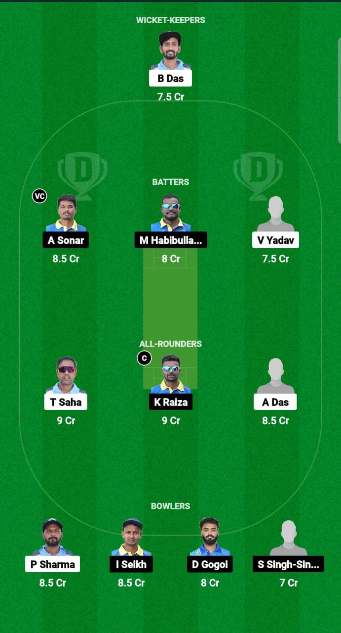 BCC vs NSC Dream11 Prediction Fantasy Cricket Tips Dream11 Team Assam T20 Pride Cup 2024 