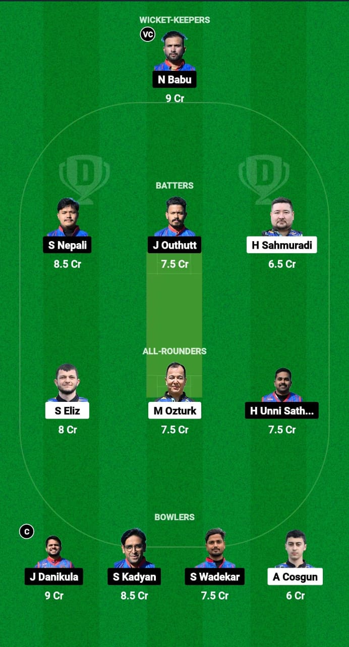 AFK vs ZA Dream11 Prediction Fantasy Cricket Tips Dream11 Team ECS T10 Croatia 2024 