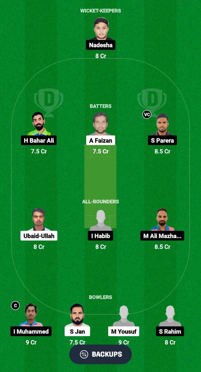 MAT vs YSG Dream11 Prediction Fantasy Cricket Tips Dream11 Team Oman D10 League 2024 