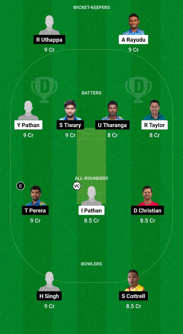 KSO vs MNT Dream11 Prediction Fantasy Cricket Tips Dream11 Team Legends League T20 2024 