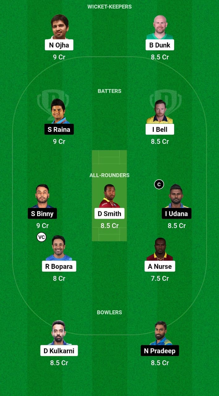 IC vs TOH Dream11 Prediction Fantasy Cricket Tips Dream11 Team Legends League T20 2024 