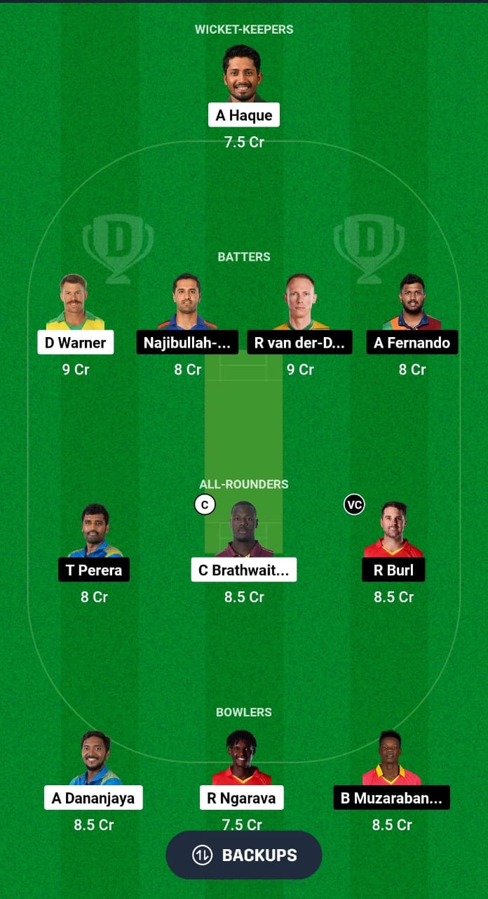 BB vs NYSL Dream11 Prediction Fantasy Cricket Tips Dream11 Team Zim Afro T10 2024 