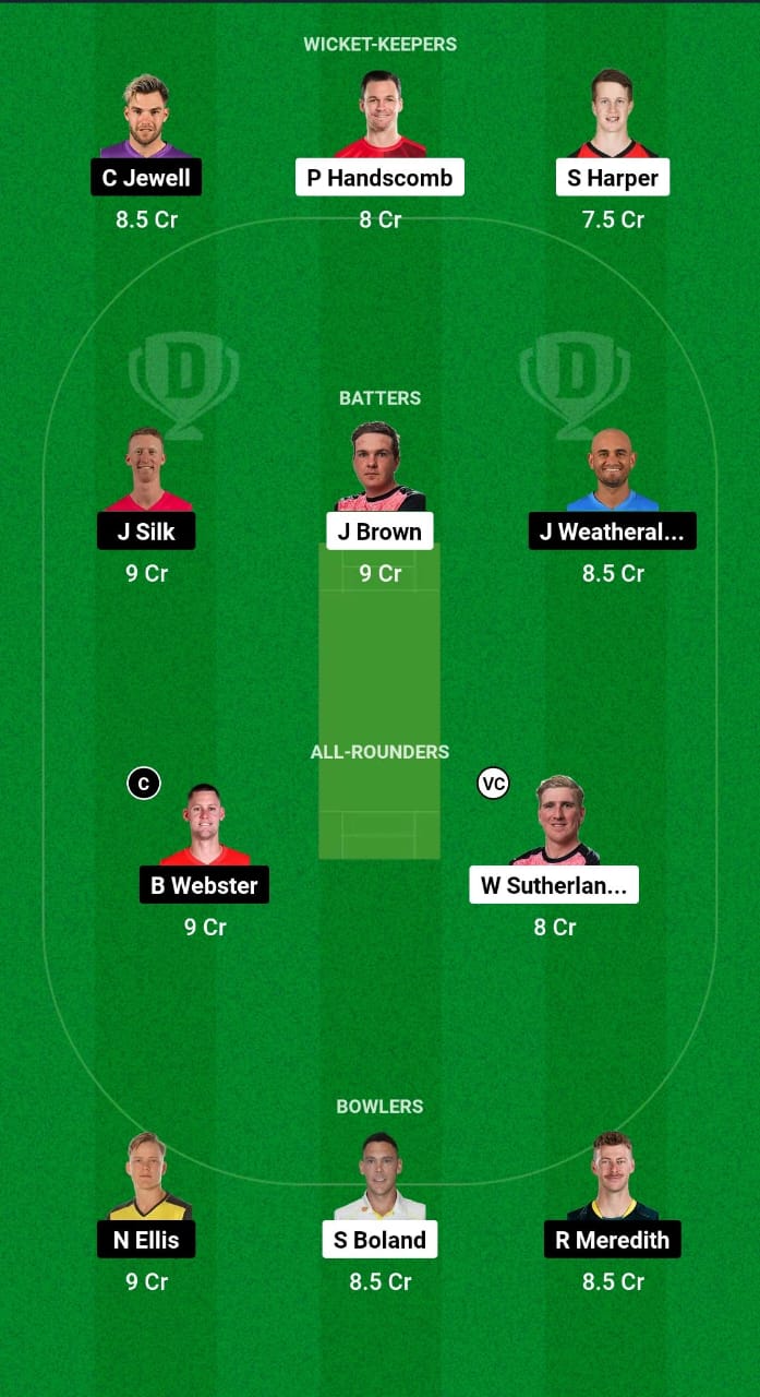 VCT vs TAS Dream11 Prediction Fantasy Cricket Tips Dream11 Team Australian Men's ODD 2024 