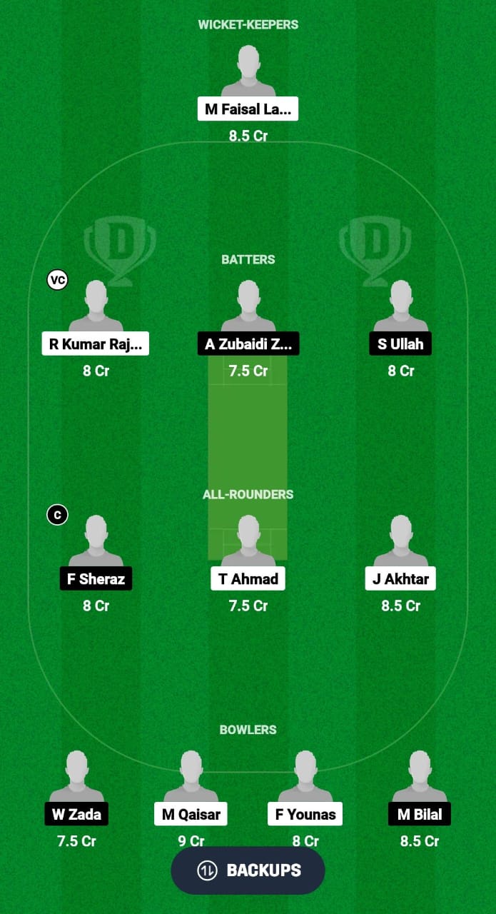 GS vs PKW Dream11 Prediction Fantasy Cricket Tips Dream11 Team Malaysia Grand Rumble T10 Championship 2024 