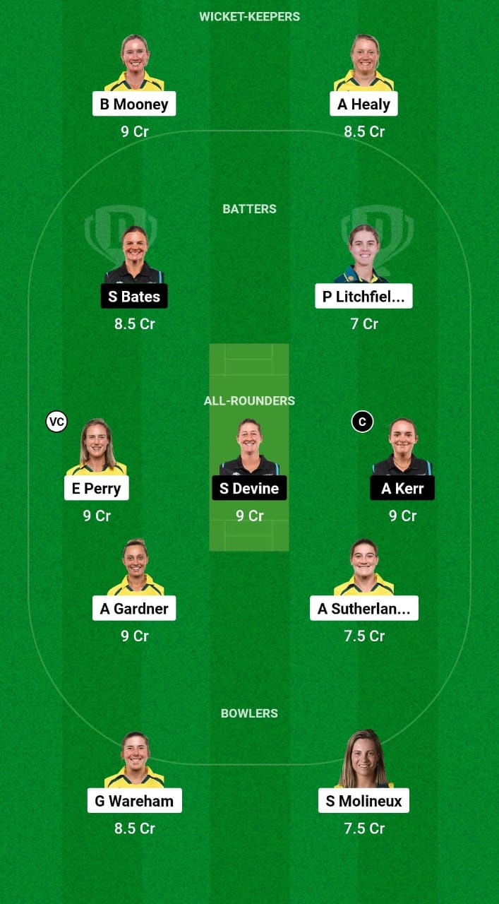 AU-W vs NZ-W Dream11 Prediction Fantasy Cricket Tips Dream11 Team New Zealand Women Tour of Australia 2024 