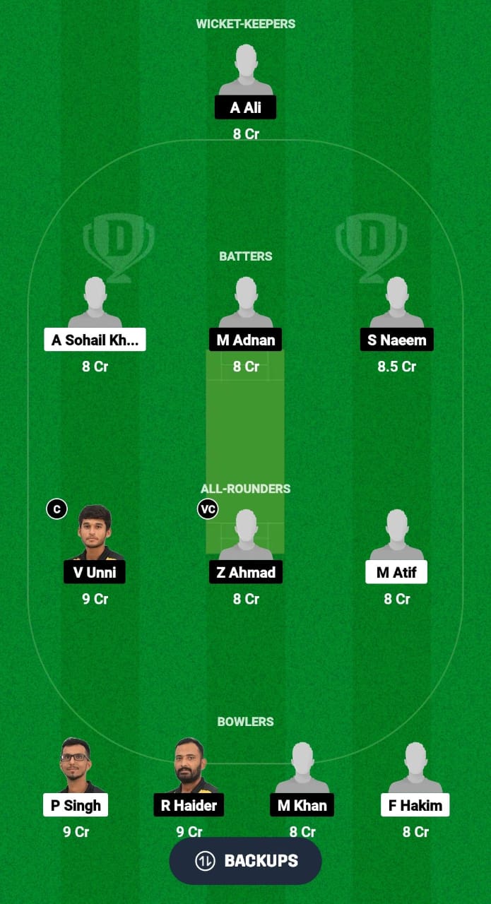 MKP vs SNK Dream11 Prediction Fantasy Cricket Tips Dream11 Team Grand Rumble T10 Championship 2024 