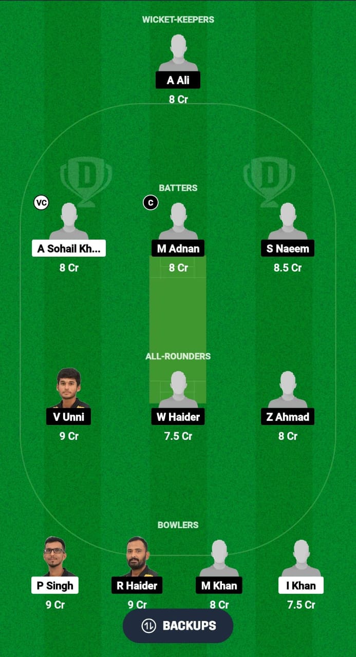 MKP vs SNK Dream11 Prediction Fantasy Cricket Tips Dream11 Team Grand Rumble T10 Championship 2024 