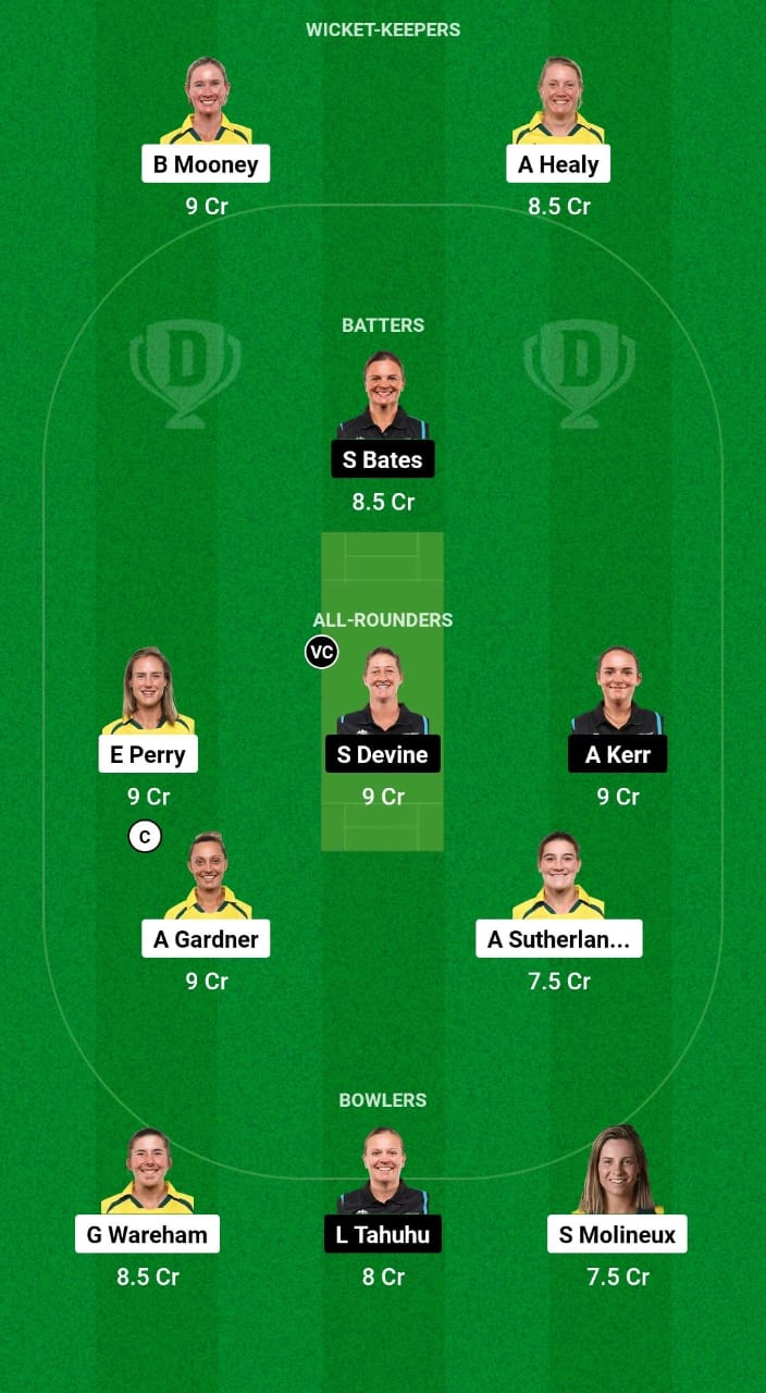 AU-W vs NZ-W Dream11 Prediction Fantasy Cricket Tips Dream11 Team New Zealand Women Tour of Australia 2024 