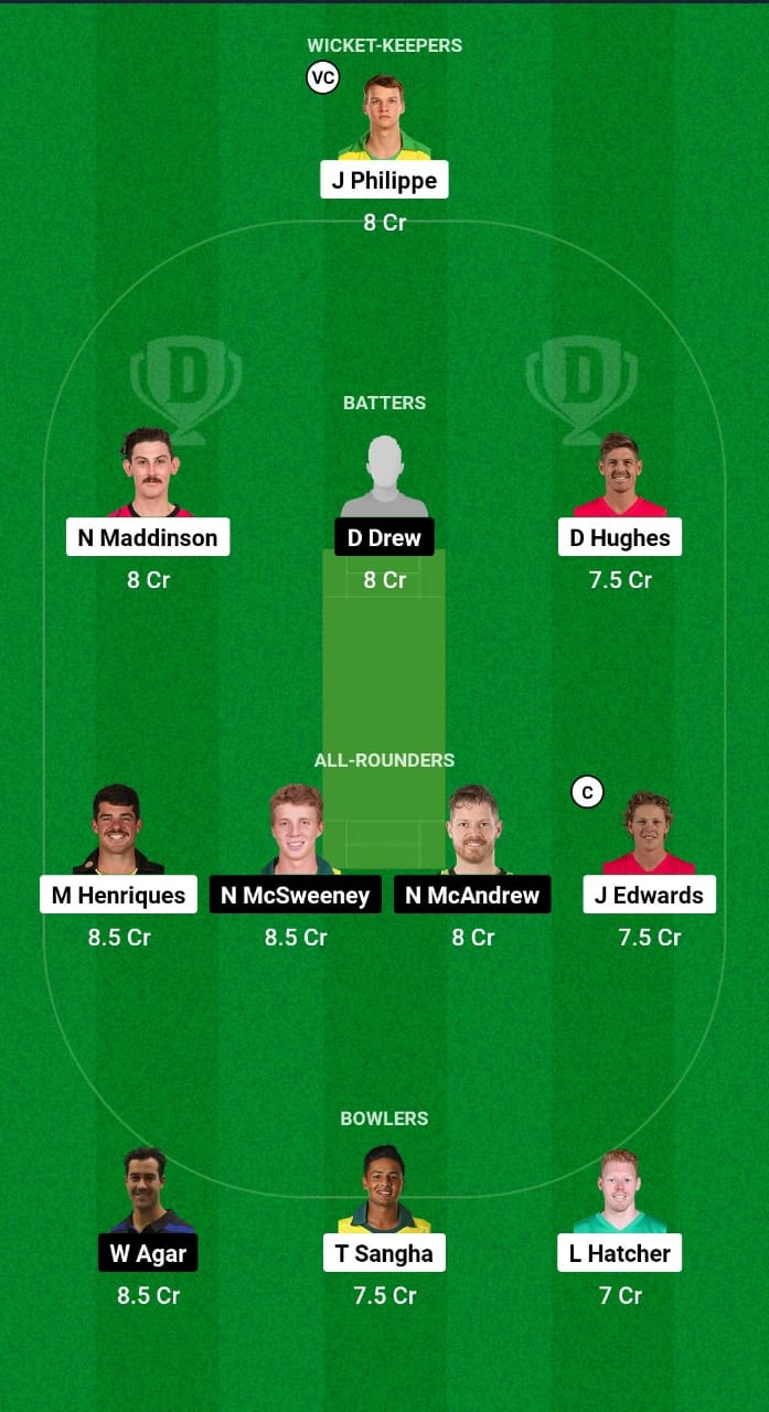 NSW vs SAU Dream11 Prediction Fantasy Cricket Tips Dream11 Team Australian Men's ODD 2024 