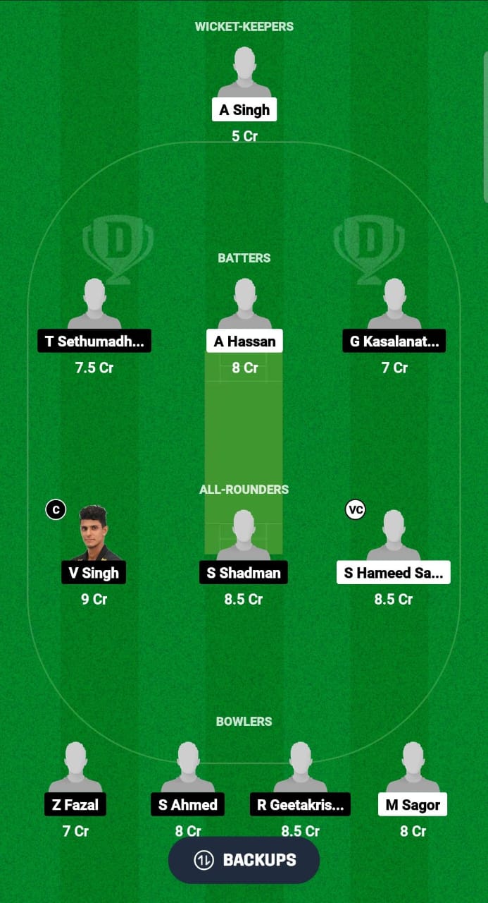 KLG vs KLZ Dream11 Prediction Fantasy Cricket Tips Dream11 Team Grand Rumble T10 Championship 2024 