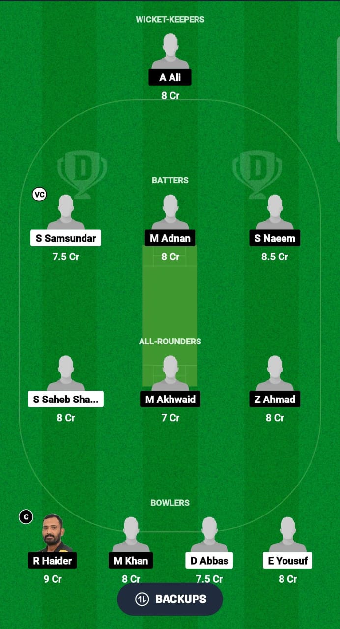 ACT vs SNK Dream11 Prediction Fantasy Cricket Tips Dream11 Team Malaysia Grand Rumble T10 Championship 2024 