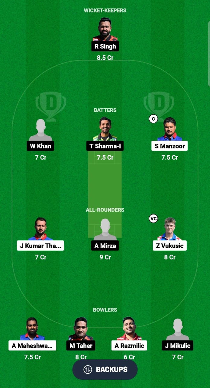 CRO vs SVN Dream11 Prediction Fantasy Cricket Tips Dream11 Team Dream11 ECC T10 2024 