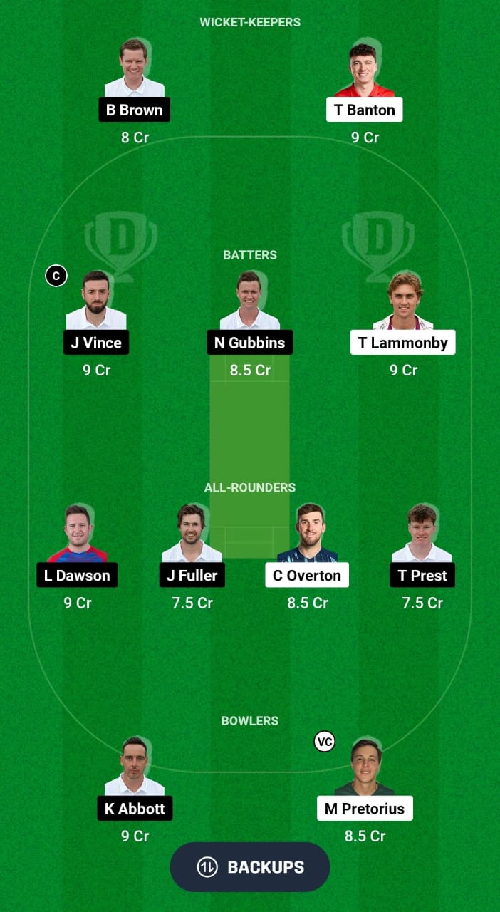 SOM vs HAM Dream11 Prediction Fantasy Cricket Tips Dream11 Team English County Championship 2024 