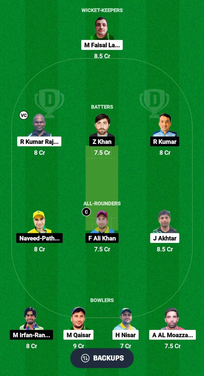 GS vs CCC Dream11 Prediction Fantasy Cricket Tips Dream11 Team Malaysia Grand Rumble T10 Championship 2024 