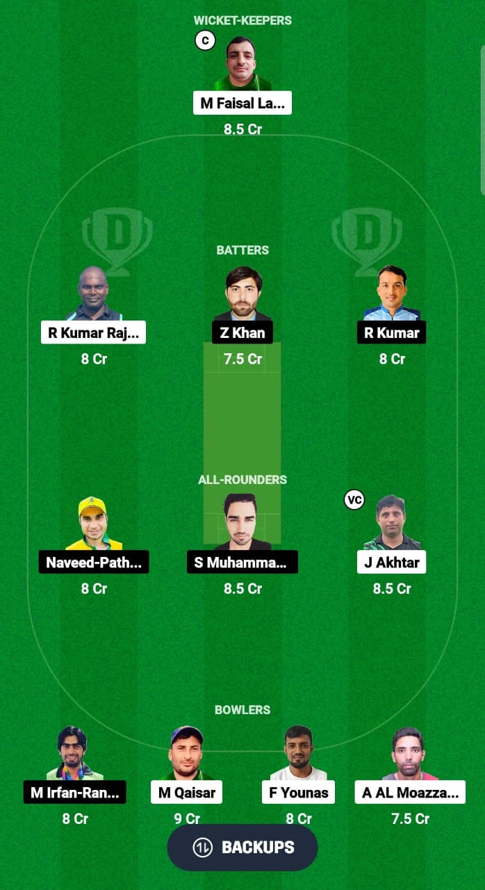 GS vs CCC Dream11 Prediction Fantasy Cricket Tips Dream11 Team Malaysia Grand Rumble T10 Championship 2024 