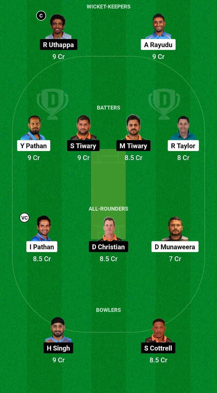 KSO vs MNT Dream11 Prediction Fantasy Cricket Tips Dream11 Team Legends League T20 2024 