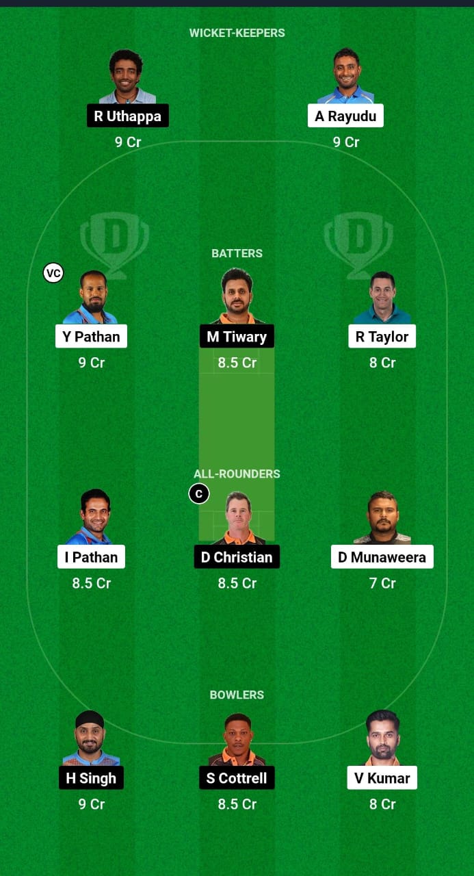 KSO vs MNT Dream11 Prediction Fantasy Cricket Tips Dream11 Team Legends League T20 2024 