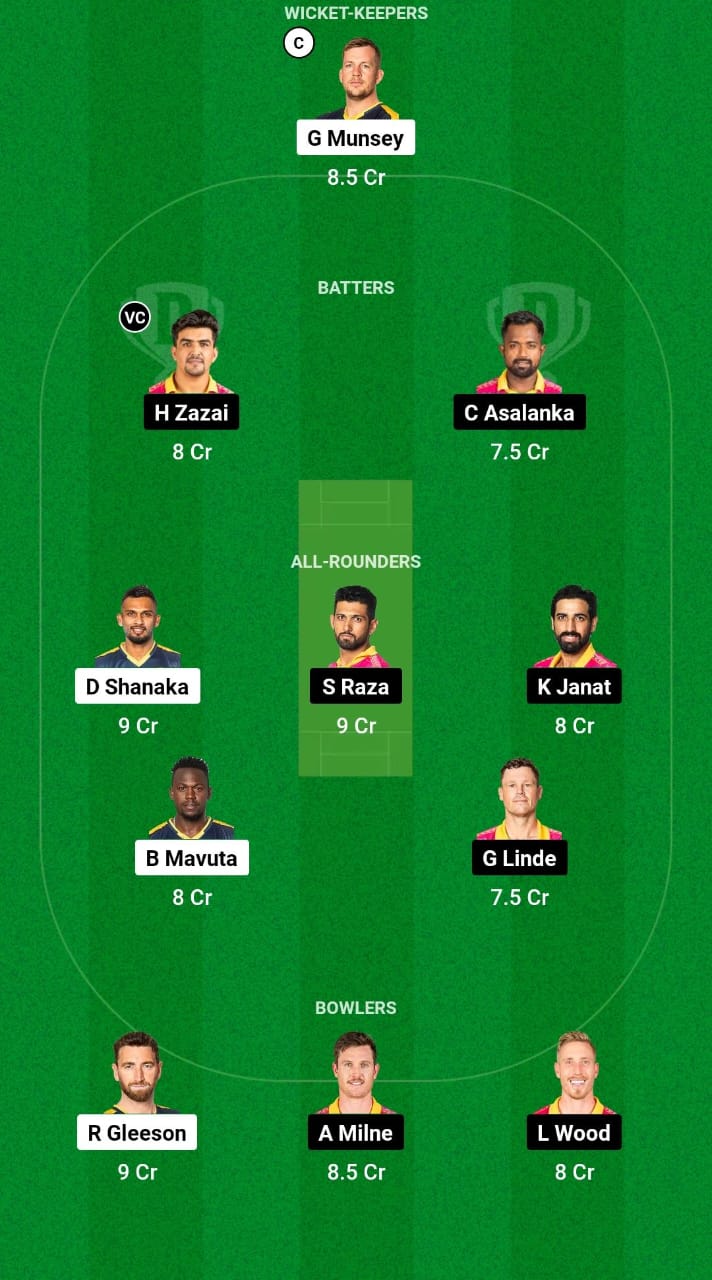 HB vs JBT Dream11 Prediction Fantasy Cricket Tips Dream11 Team Zim Afro T10 2024 