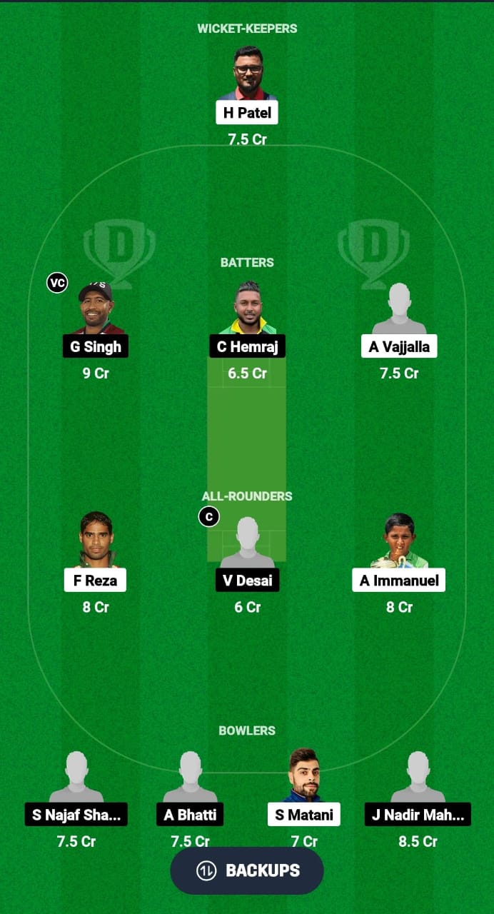 NJS vs NJSC Dream11 Prediction Fantasy Cricket Tips Dream11 Team USA T20 Minor League Cricket 2024 